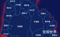 echarts湘西土家族苗族自治州永顺县geoJson地图阴影效果实例