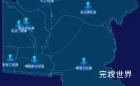 echarts南京市玄武区geoJson地图label样式自定义实例代码