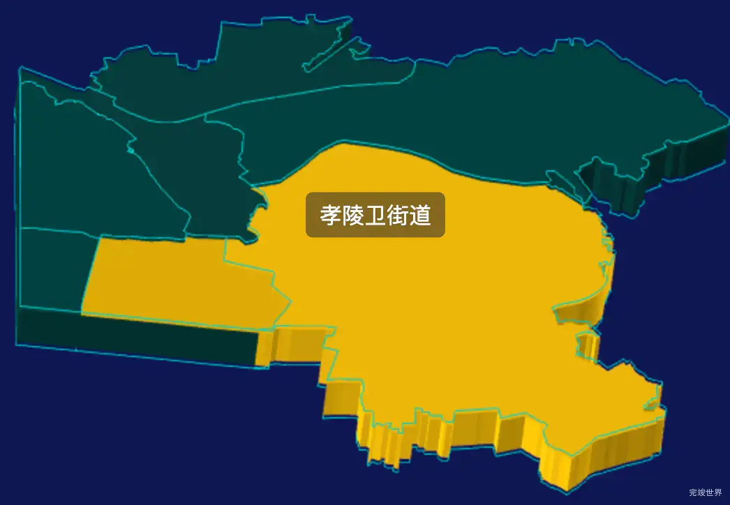 threejs南京市玄武区geoJson地图3d地图指定区域闪烁