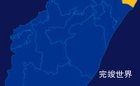 echarts南京市浦口区geoJson地图区域闪烁代码演示