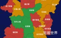 echarts徐州市邳州市geoJson地图定义颜色实例代码