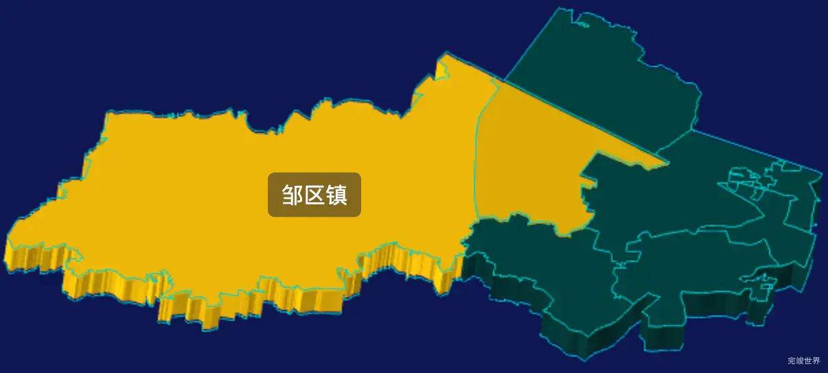 threejs常州市钟楼区geoJson地图3d地图指定区域闪烁