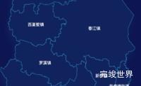 echarts常州市新北区geoJson地图地图下钻展示效果实例