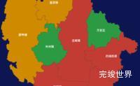 echarts常州市金坛区geoJson地图定义颜色实例代码