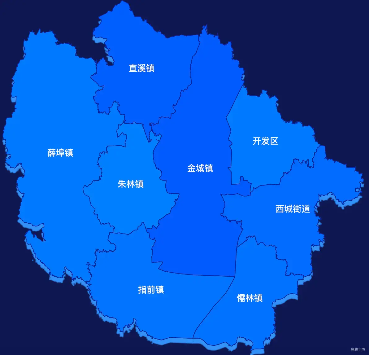 echarts常州市金坛区geoJson地图 visualMap控制地图颜色