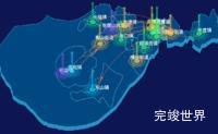 echarts苏州市吴中区geoJson地图飞线图效果实例