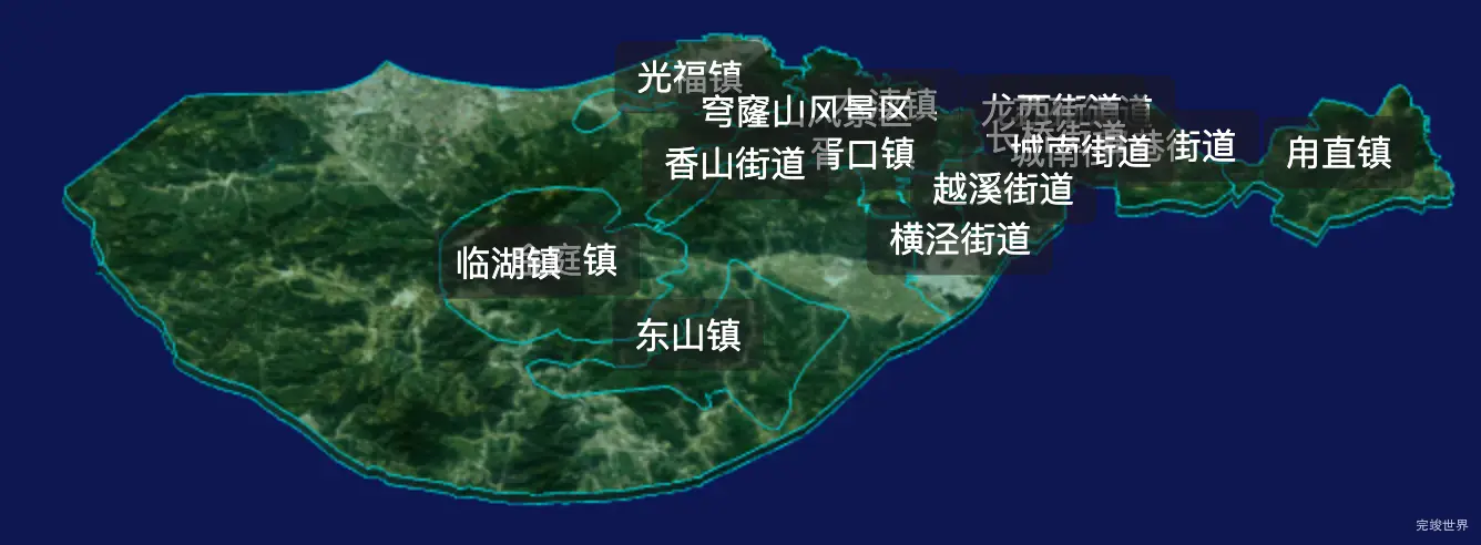 threejs苏州市吴中区geoJson地图3d地图