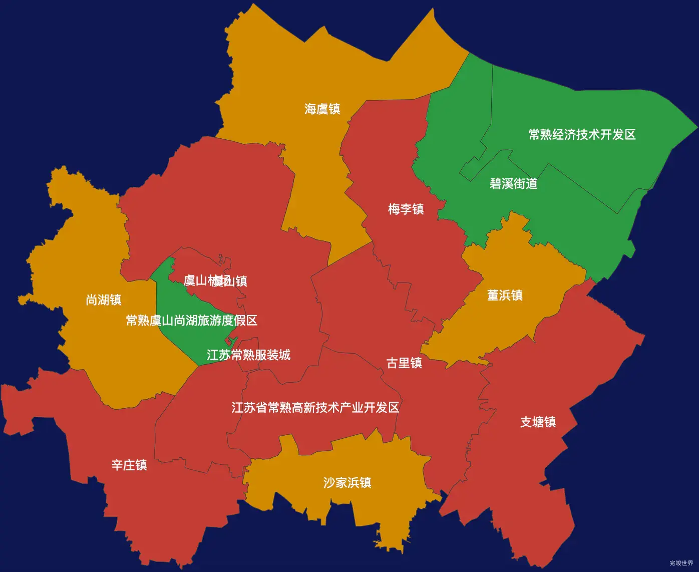 echarts苏州市常熟市geoJson地图tooltip自定义html