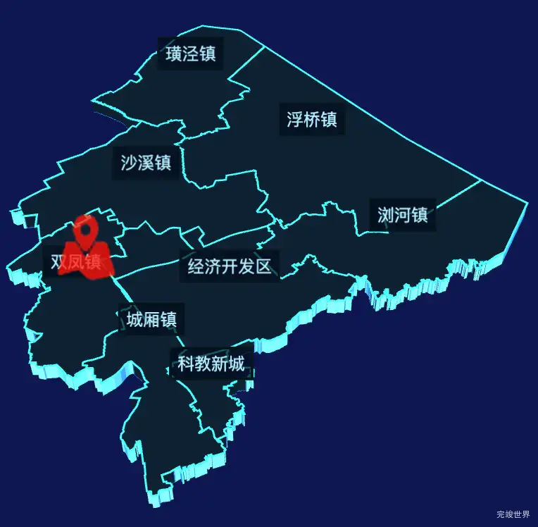 echarts苏州市太仓市geoJson地图3d地图自定义图标