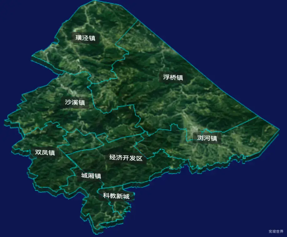 threejs苏州市太仓市geoJson地图3d地图CSS3D标签