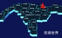 echarts南通市通州区geoJson地图3d地图自定义图标演示实例