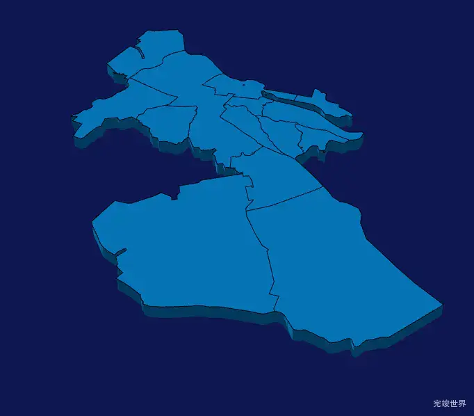 echarts连云港市连云区geoJson地图3d地图实例旋转动画