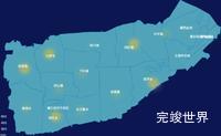 echarts连云港市灌云县geoJson地图热力图实例代码