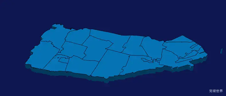 echarts连云港市灌云县geoJson地图3d地图实例旋转动画