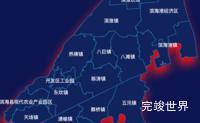 echarts盐城市滨海县geoJson地图阴影效果