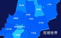 echarts盐城市建湖县geoJson地图 visualMap控制地图颜色实例