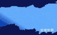 echarts盐城市东台市geoJson地图全局颜色渐变代码演示