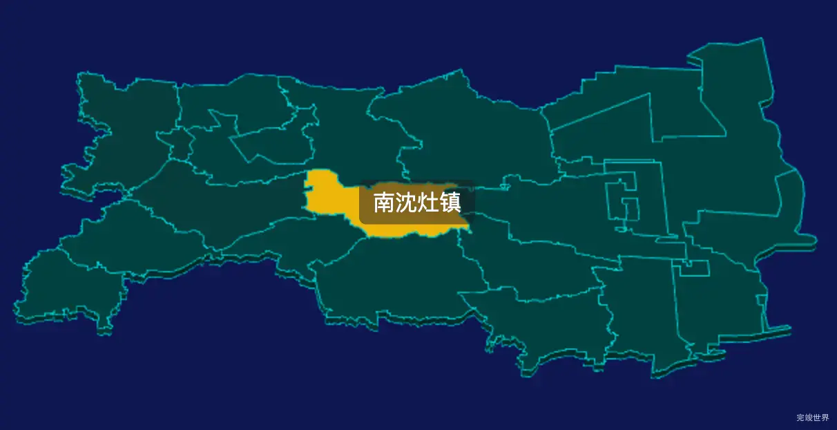 threejs盐城市东台市geoJson地图3d地图指定区域闪烁