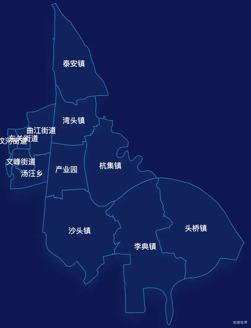 echarts扬州市广陵区geoJson地图地图下钻展示