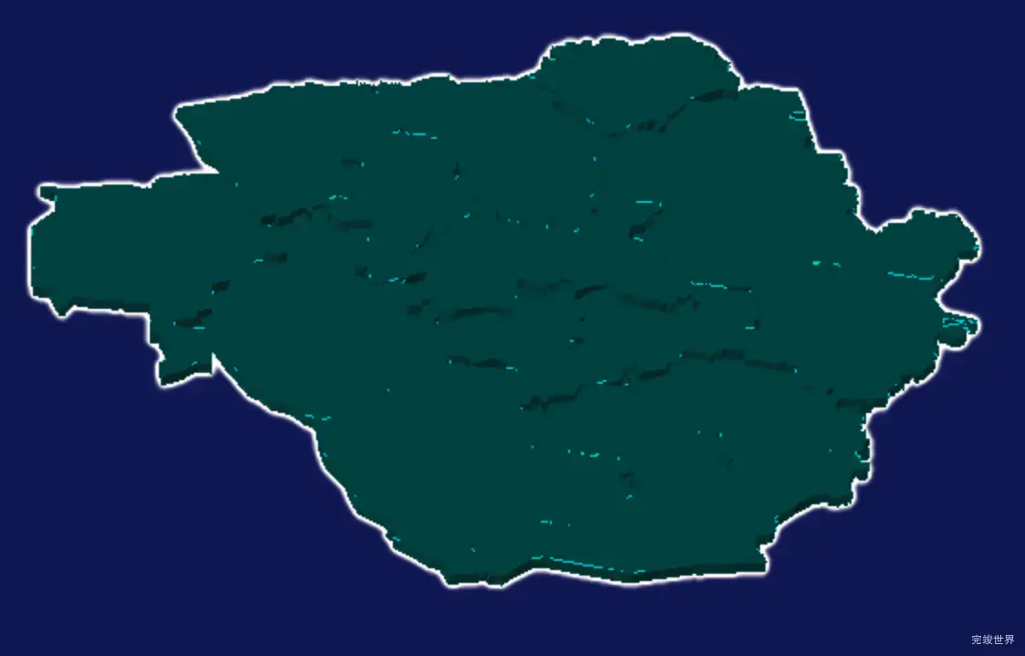 threejs扬州市宝应县geoJson地图3d地图添加描边效果