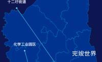 echarts扬州市仪征市geoJson地图自定义引导线代码演示