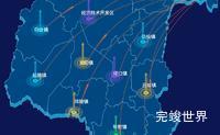 echarts镇江市丹阳市geoJson地图迁徙图实例