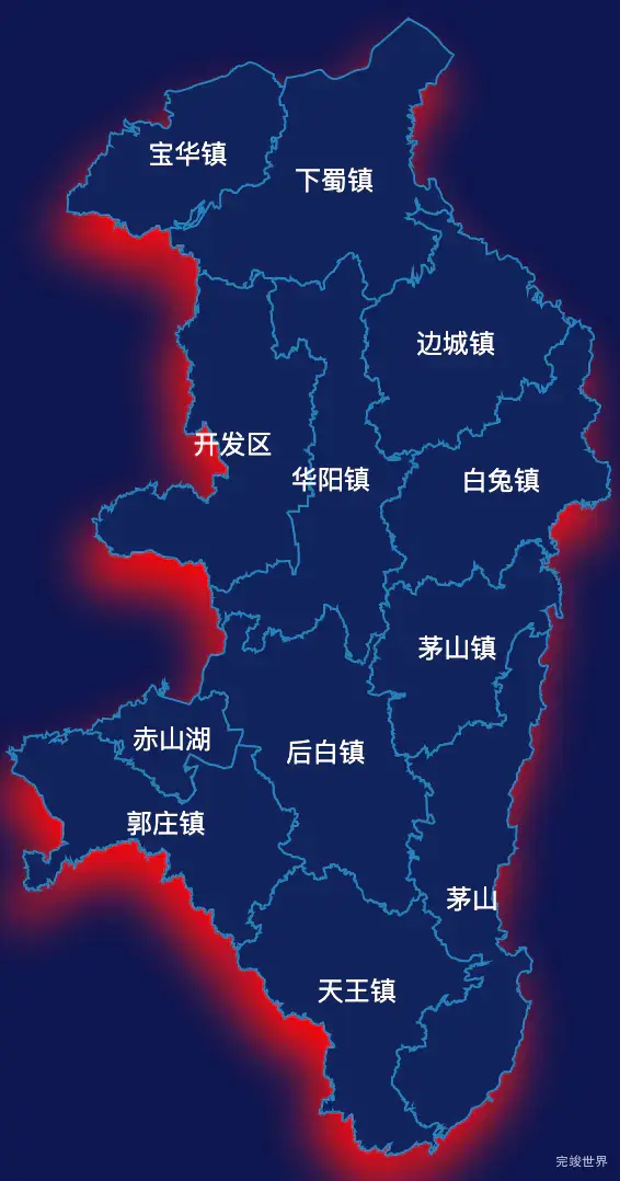 echarts镇江市句容市geoJson地图阴影