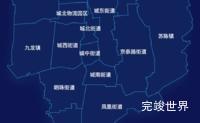 echarts泰州市海陵区geoJson地图地图下钻展示效果
