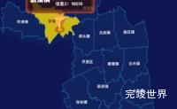 echarts泰州市姜堰区geoJson地图点击弹出自定义弹窗代码演示