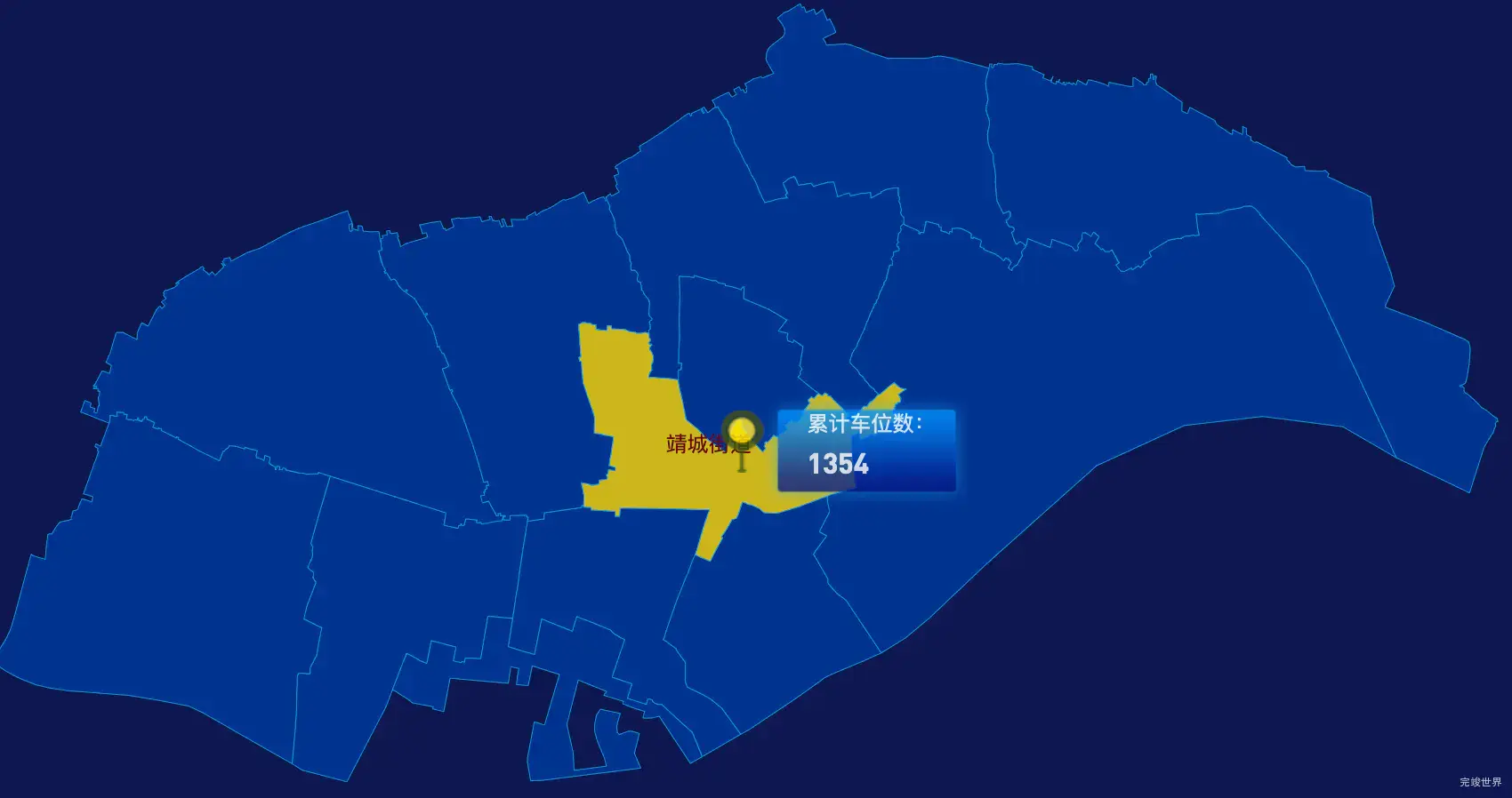 echarts泰州市靖江市geoJson地图点击地图插小旗