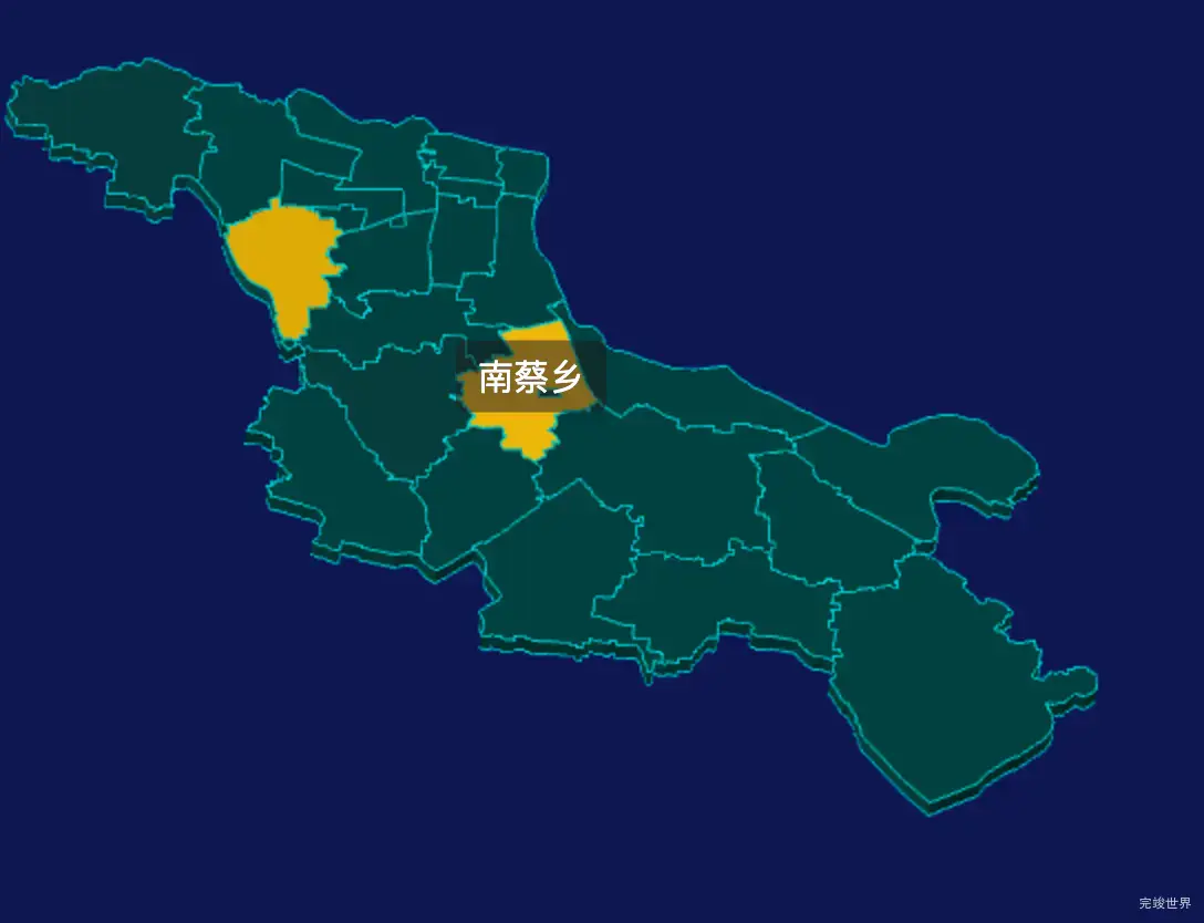 threejs宿迁市宿城区geoJson地图3d地图指定区域闪烁