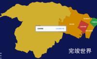 echarts西宁市城西区geoJson地图tooltip自定义html演示实例