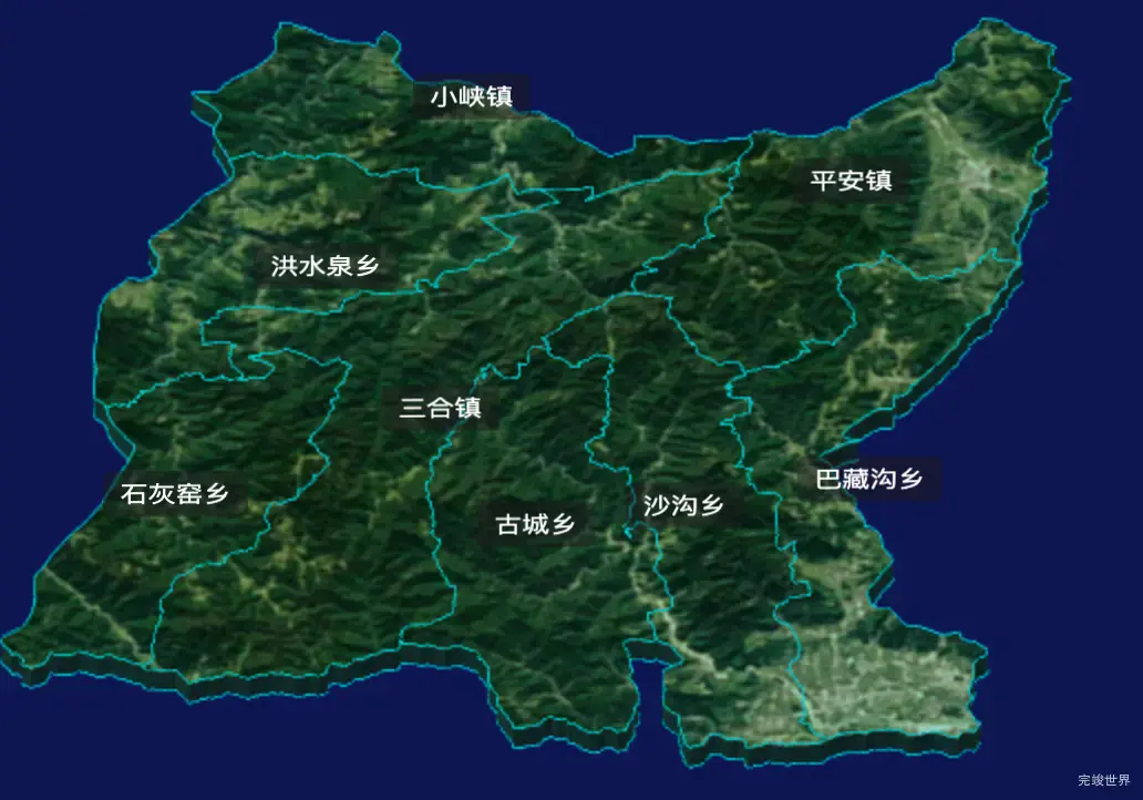 threejs海东市平安区geoJson地图3d地图CSS3D标签