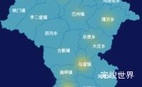 echarts海东市民和回族土族自治县geoJson地图热力图实例代码