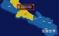echarts海北藏族自治州祁连县geoJson地图根据经纬度显示自定义html弹窗效果实例