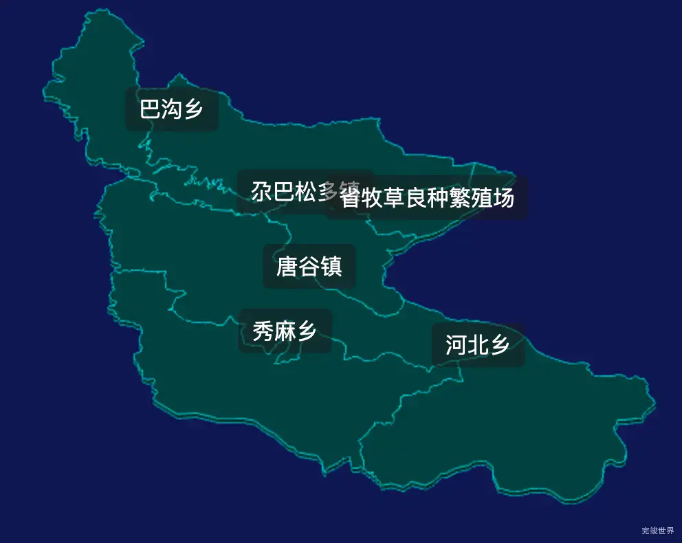 threejs海南藏族自治州同德县geoJson地图3d地图