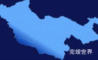 echarts果洛藏族自治州达日县geoJson地图全局颜色渐变演示实例