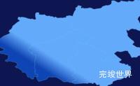 echarts果洛藏族自治州玛多县geoJson地图全局颜色渐变代码演示