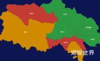 echarts玉树藏族自治州杂多县geoJson地图tooltip自定义html实例代码