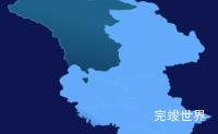 echarts玉树藏族自治州称多县geoJson地图全局颜色渐变效果实例