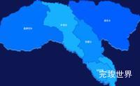 echarts玉树藏族自治州曲麻莱县geoJson地图 visualMap控制地图颜色实例代码
