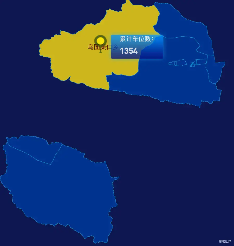 echarts海西蒙古族藏族自治州格尔木市geoJson地图点击地图插小旗