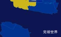 echarts海西蒙古族藏族自治州格尔木市geoJson地图点击地图插小旗效果