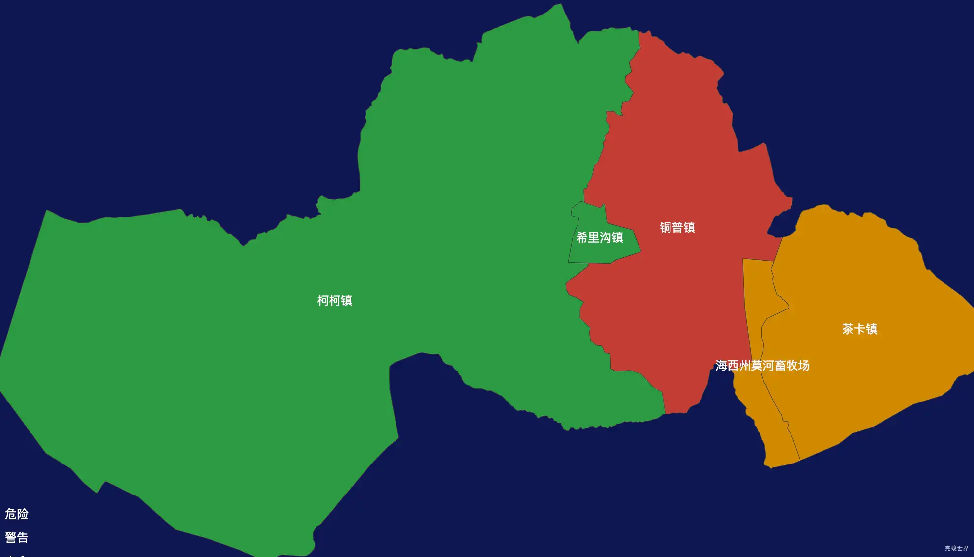 echarts海西蒙古族藏族自治州乌兰县geoJson地图tooltip自定义html