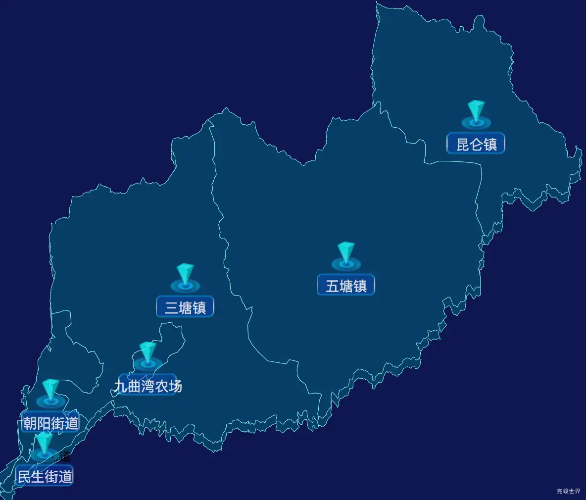 echarts南宁市兴宁区geoJson地图点击跳转到指定页面