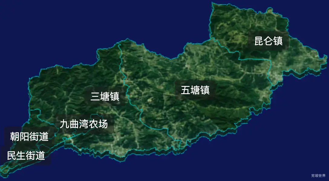 threejs南宁市兴宁区geoJson地图3d地图css2d标签