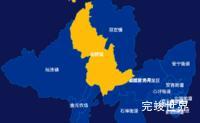 echarts南宁市西乡塘区geoJson地图指定区域高亮演示实例