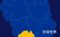 echarts南宁市上林县geoJson地图区域闪烁代码演示