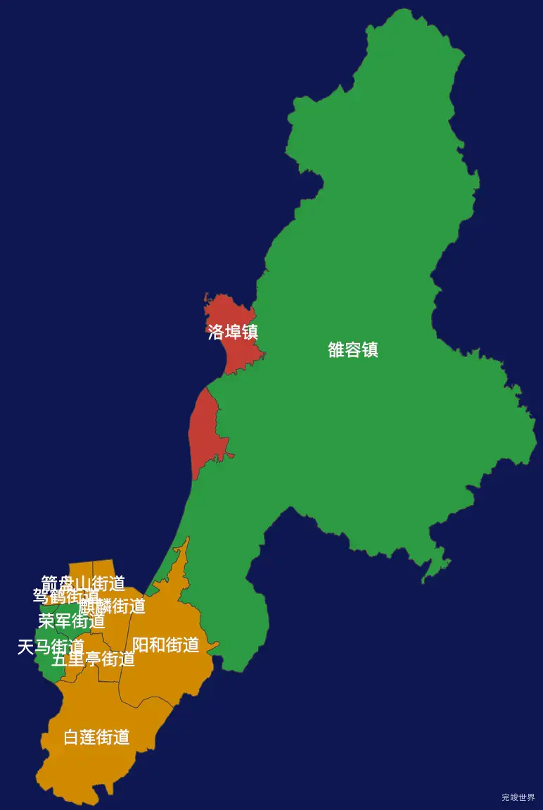 echarts柳州市鱼峰区geoJson地图tooltip自定义html