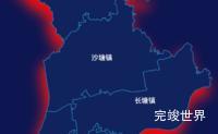 echarts柳州市柳北区geoJson地图阴影实例代码